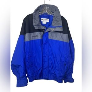 Columbia Men’s Bugaboo Jacket Medium Blue Gray Black Vintage 90s Shell